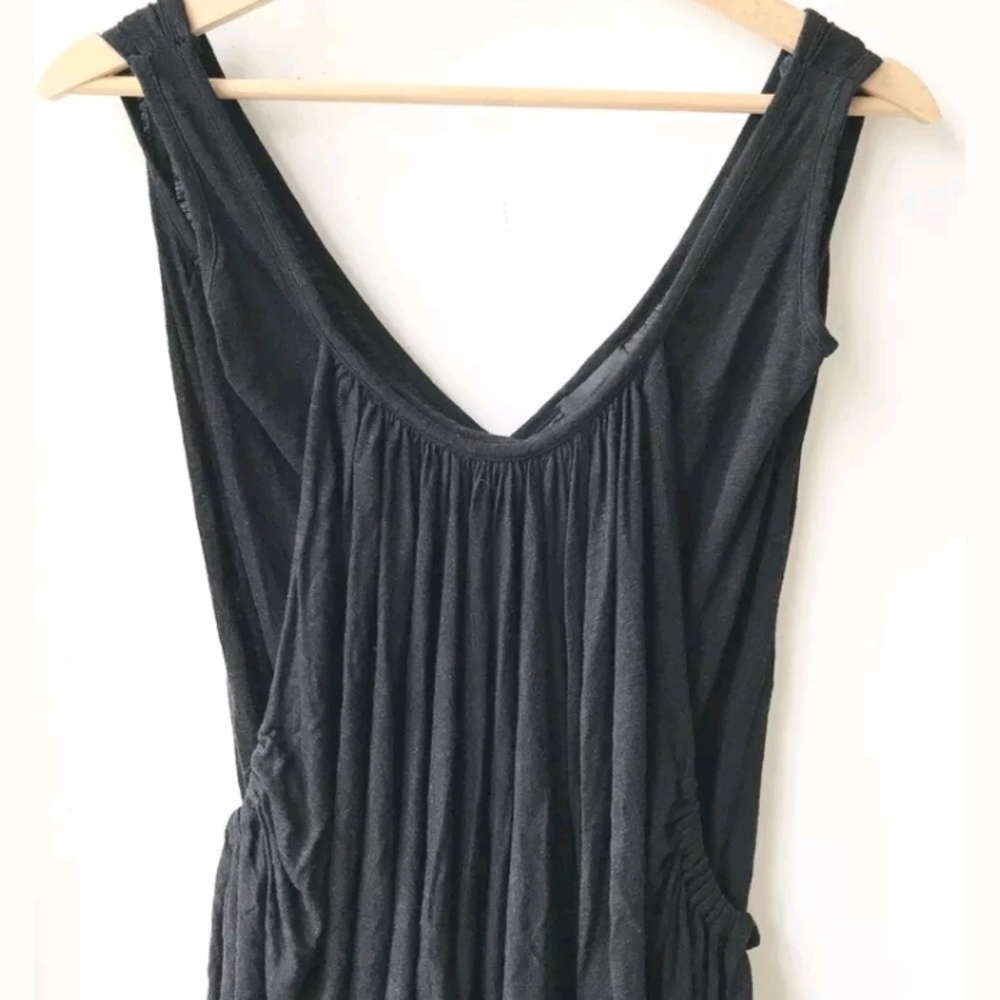All Saints drape parachute ruffle tie cowl top S